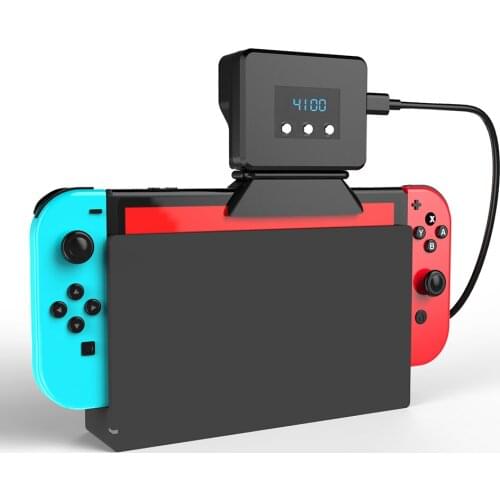 Cooling Fan for NS Switch External Turbo Pumping Cooler Radiator Base Heat Sink Temperature Display for Nintendo Switch Console