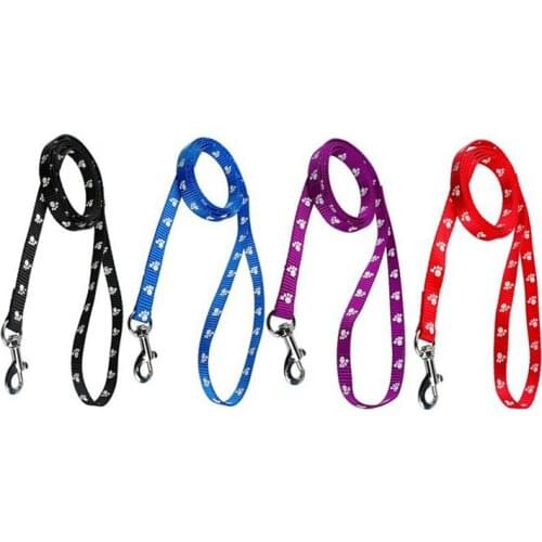 High Quality Nylon Print Pet Dog Leash Durable Fastness 1.2 Meter Walk On Leashes For Dogs Cat sacar el perro a pasear 4 Color
