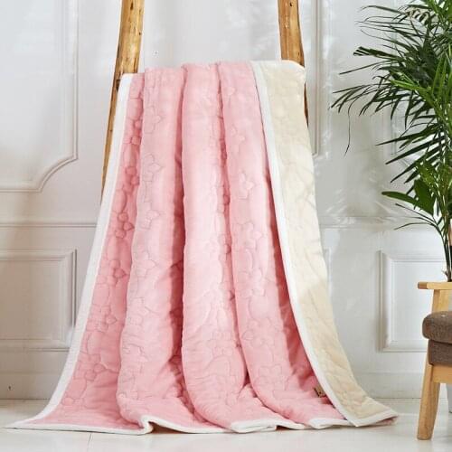 High Quality Flannel Blanket Anti-staticThickened Blanket Winter Warm Blanket Super Soft Bed Sheet Bedspread