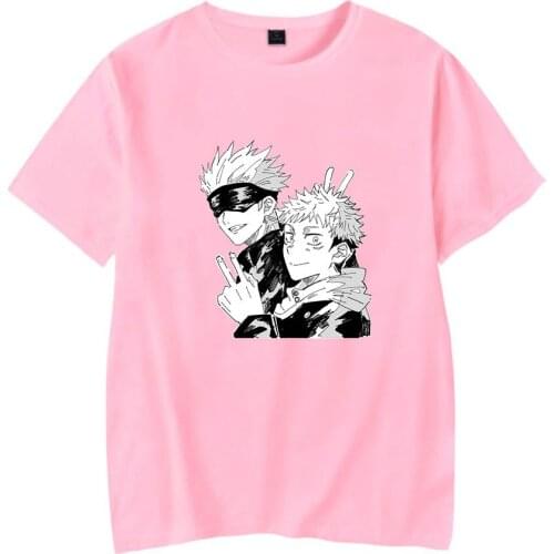 Jujutsu Kaisen Fashion Print T-shirts Women/Men Summer Short Sleeve Tshirts Anime Harajuku Jujutsu Kaisen Kids Streetwear Tops