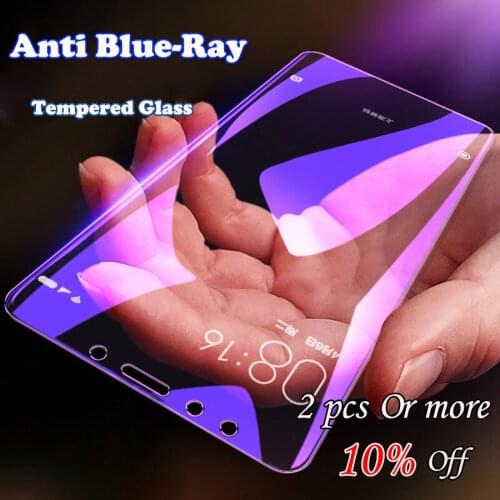 Anti blue Tempered Glass For Xiaomi Mi 9T Full Cover Screen Protector For Xiomi Mi A3 A2 A1 Redmi Note 6 7 7A MAX 3 2 Film