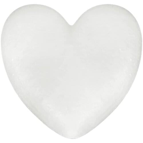 1Pc New Heart Shaped Foam White Heart Shaped Foam For DIY Craft Handmade Flower Bubble Love Wedding Party Decor