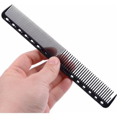 1 Pc Professional Hair Cricket Comb Heat Resistant Medium Cutting Carbon Comb Salon Antistatic Barber Styling Brush Tool