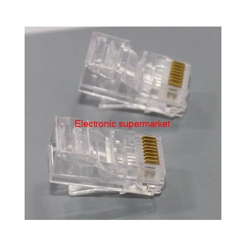 100pcs/lot RJ45 8P8C Cable Modular Plug Network Connector, Ethernet Plug