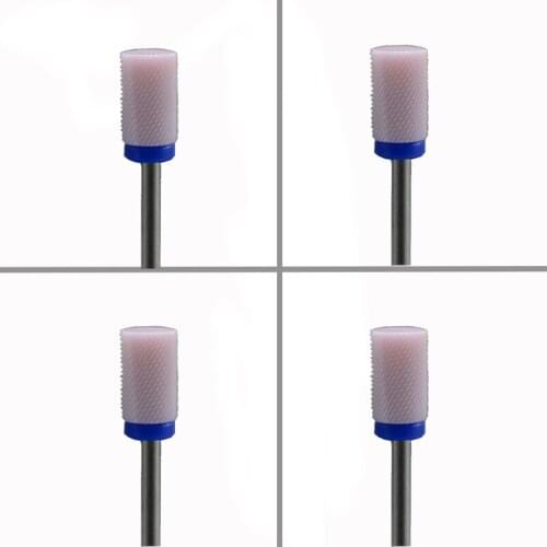4pcs Pink Ceramic Nail Drill Bit - Large Barrel Bit - M