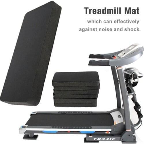 6PCS Treadmill Mat Sound Insulation Cushion Exercise Equipment Mat With High Density Rubber Treadmill Soundproof Mat