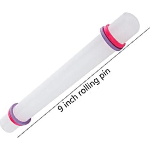 9 inch Non-Stick Cake Dough Roller Glide Fondant Rolling Pins Decorating Cake Roller Backen Pastry Tools Kitchen Cooking Crafts