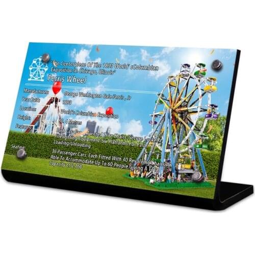 Acrylic display stand brand for creator 10247