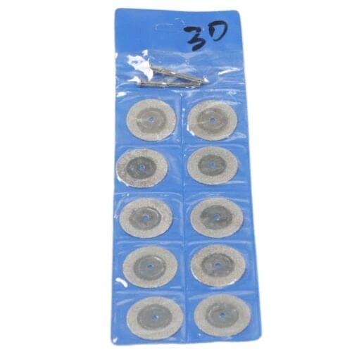 10Pcs 1" 30mm Diamond Cutting Discs Rotary Blade Disc Blades Circular Saw Abrasive Sawblade for Glass,Marble,Tile or Granite