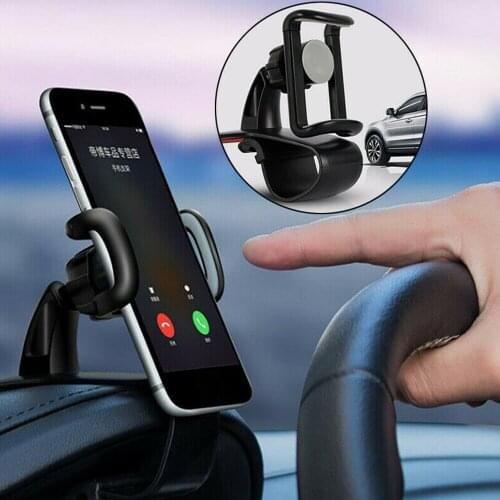 Car Phone Holder Universal 360° Rotating GPS Dashboard Easy Clip Mount Stand Bracket Windshield Anti-skid HUD for Smartphone