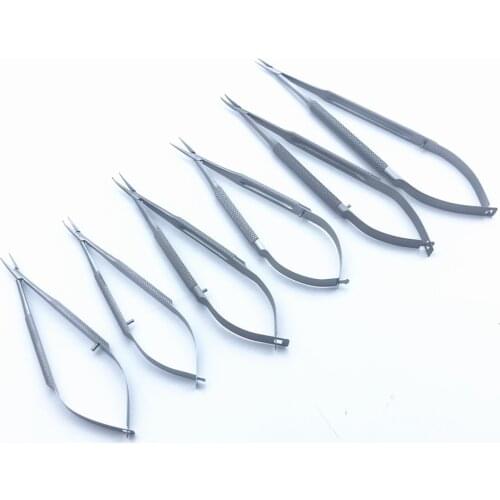 1PCS Stainless steel Needle Holders ophthalmic microsurgical Veterinary Surgical Instruments Articulos Veterinarios
