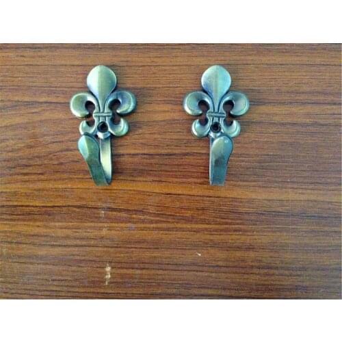 For Solid bronze coat hooks coat hooks bathroom living room wall red bronze hooks wholesale, 12pcs/lot