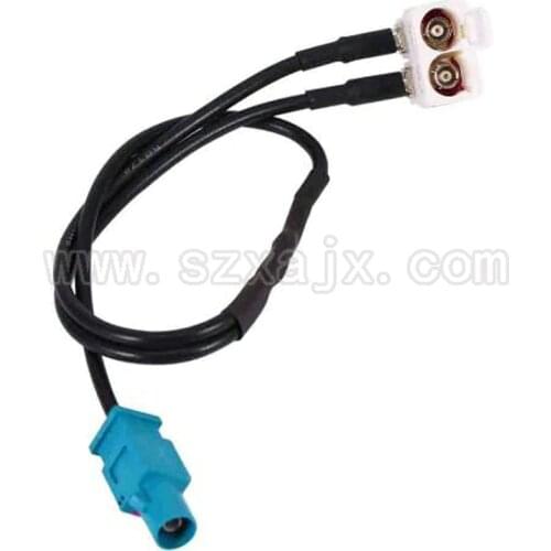 Two Dual FAKRA B female right angle Radio Antenna Aerial Adapter For VW Seat For Skoda Fakra MFD3 RNS RCD 510 310 315 UK