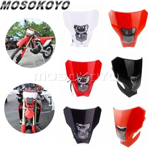 Dual Sport Twin Headlight E13 LED HI/LO Beam Lighting Enduro for Honda CRF450L CRF450XR CRF125F CRF 110 250 450 R L F RX CRF250R