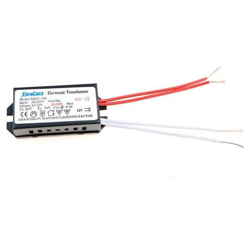 Electronic Transformer AC220V to 12V 20-50Wshort-circuit protection Halogen Lamp Electronic Transformer Power Supply LED Driver
