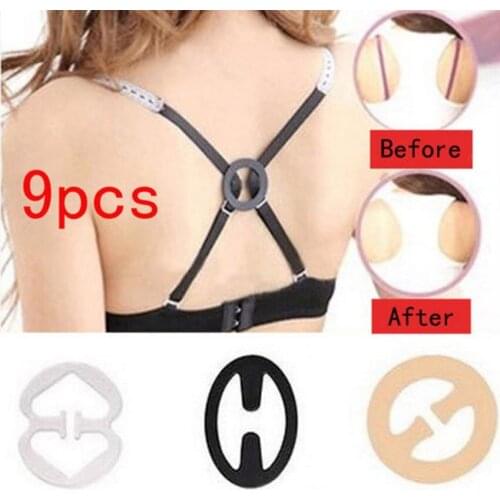 Hot Sell 9x Bra Strap Clipper Push Up Clip Control Cleavage Boost Buckle Sports Racerback S