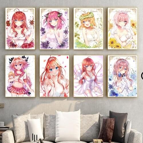Hot selling animation cute cartoon girl Nakano two is two yuan decorative painting core wholesale poster printing
