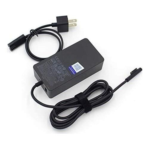 Huiyuan Fit for 102W 15V6.33A for Microsoft Surface Laptop 3 2 1 Surface Pro X Pro 7 Pro 6 Pro 5 Pro 4 Pro 3 with Additional USB