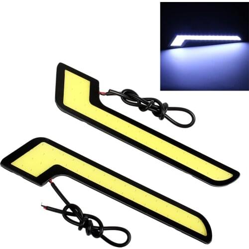 ITimo Car-styling COB 2Pcs/Set Car Fog Lamps Universal DC 12V DRL Car Accessories Car Daytime Running Lights