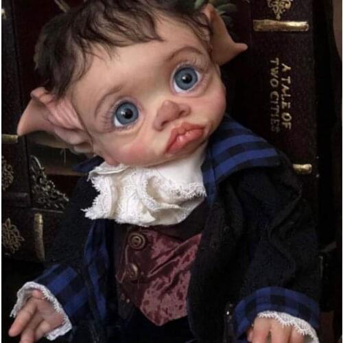 Reborn Baby Doll 17 inch New Reborn Tinky Fairy Doll Kit Unfinished Unpainted Blank Fresh Color Vinyl Parts DIY Toy FLO Fairy Ki