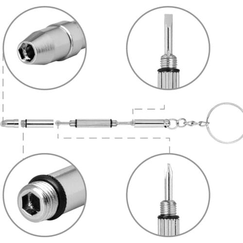 Mini Four-purpose Eyeglass Screwdriver Repair Watches and Glasses Tool Portable Multi-functional Cross Small Glasses Accessories