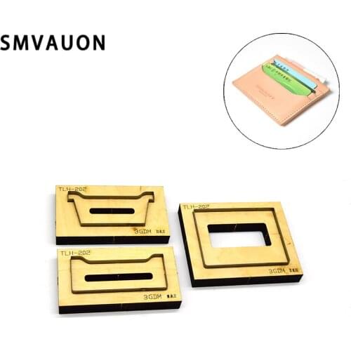 SMVAUON Diy 2021 Fultrathin Multi-Function Wallet Card Bag Dies Suitable For Die-Cutting Machines Wooden Die Cutting