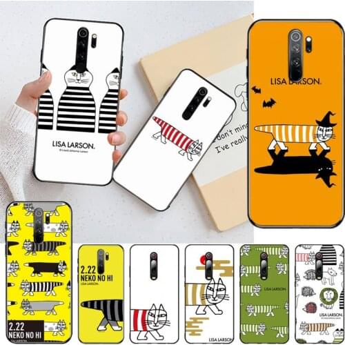 CUTEWANAN Lisa Larson Soft Phone Case Capa for Redmi Note 9 8 8T 8A 7 6 6A Go Pro Max Redmi 9 K20