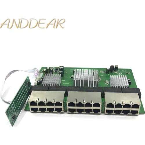 OEM New model 24 Port Gigabit Switch module Desktop RJ45 Ethernet Switch 10/100/1000mbps Lan Hub switch 24 portas motherboard