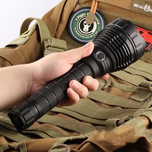 Newest For Camping Hiking FishingAluminum Alloy Waterproof 5Modes L6 XHP70 3800LM Super Bright Long Range LED Flashlight Convoy