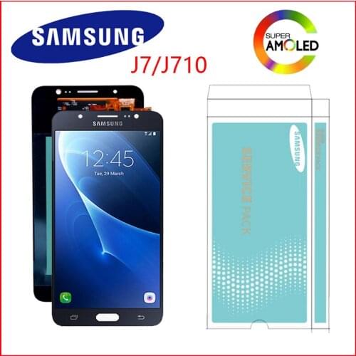 Original 5.5'' Super Amoled LCD For Samsung Galaxy J7 2016 J710 J710F J710M J710G LCD Display Touch Screen