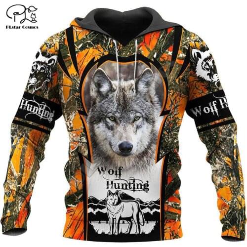 PLstar Cosmos Animal Hunting Wolf Hunter Tattoo symbol Streetwear Harajuku NewFashion 3DPrint Hoodies/Sweatshirts/zip/jacket S-9