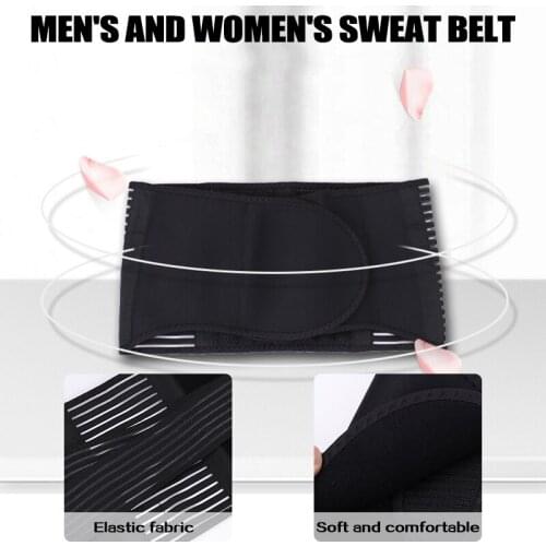Lower Back Support Brace Waist Trimmer Belt Body Slim Sweat Wrap For Postpartum Workout Stomach Back Lumbar Back Support Brace