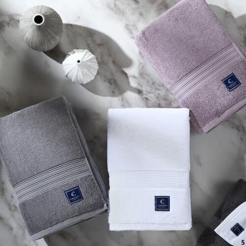 Careseen High-Quality Face Towels 100% Cotton Strongly Water Absorbent Lower Hair Loss Rate Not Easy To Fade 40cm*80cm 200G