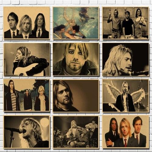 Vintage Poster dormitory Kraft Rock Orchestra decorative painting Poster retro poster 40*30cm