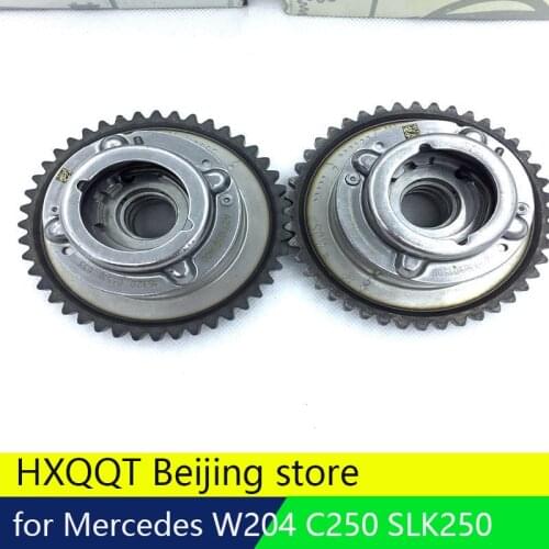 2PCS Camshaft (Exhaust+Intake) Adjuster Actuator for Mercedes C250 SLK250 1.8L 2710503347 2710501500 2710502947 2710501400