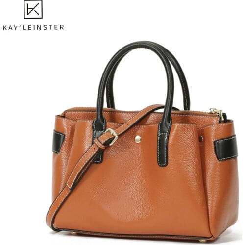 Handbag Genuine Leather WomenS Shoulder Bag Sac De Luxe Femme 2021 New Casual Large Capacity Fashion Ladies Portable Tote Bag