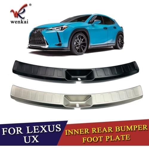 304 Stainless Steel Inner Rear Bumper Foot Plate For Lexus UX200 UX250h UX260h 2019 Car Accessories