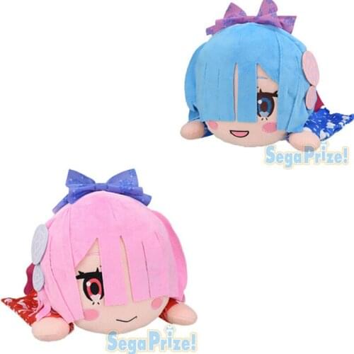 Japan Anime Re:Life in A Different World from Zero: Ram Rem Plush Toy stuffed Dolls 40cm Soft Pillow Kawaii Kid Gift
