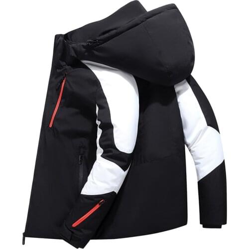 2020 Winter Mens Down Jacket Big Pocket Thicken Parka Male -30 degrees Casual Waterproof Down Coat Warm Mens Windbreaker