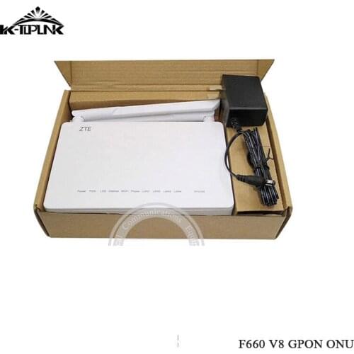 100% Original New F660 V8 GPON ONU ONT With 1GE+3FE+1Voice+WIFI 5DBI+1USB,Optical Network Terminal English Version Free Shipping