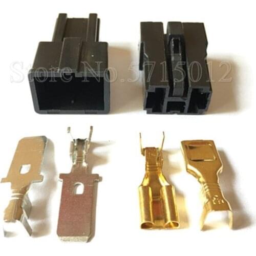 2 Hole Car Map Sensor Plug Battery Speaker Wiring Connector For Toyota