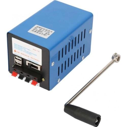 Emergency Hand Crank Dynamotor High Power Charger Portable USB Charging Hand Crank Generator Outdoor Camping Survival Power Bank