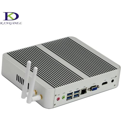 Fanless 7th Gen Intel Core i3 7100U/i5 7200U Intel HD Graphics 620 4K HDMI VGA USB 3.0 Linux ubuntu PC NC790 Windows 10