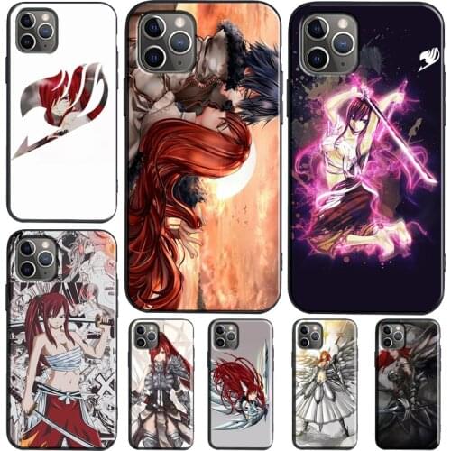 Erza Fairy Tail Case For iPhone 12 mini 11 Pro Max XR X XS Max 6S 7 8 Plus SE 2020 Cover Funda