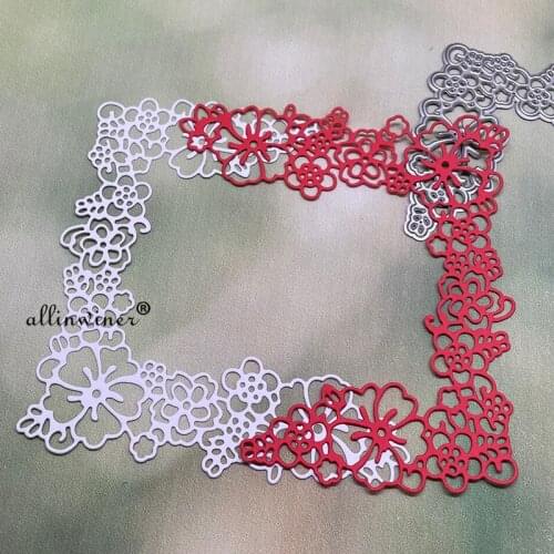 Flower frame Metal Cutting Dies Stencils Die Cut for DIY Scrapbooking Album Paper Card Embossing