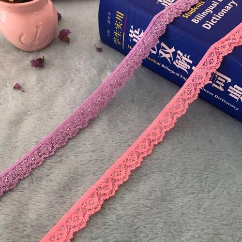 Model number CS1603 1.5CM Width Fujian Lace factory production of import and export lace, Lace with silver lace