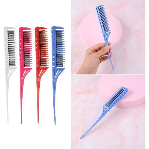 Classic Styling Brush 3 Rows Hair Brush for Blow-Drying &Tease Styling Comb,Detangling, Separating, Backcombing & Defining Curls