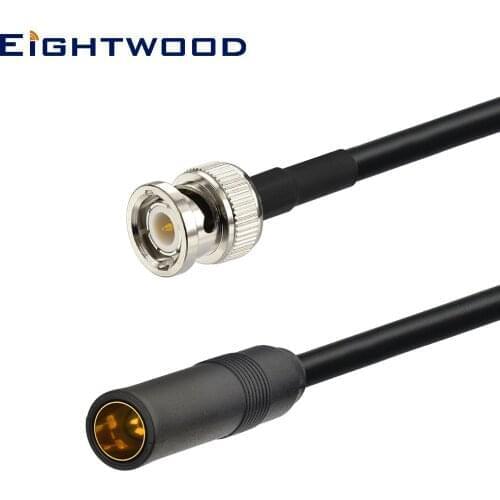 Eightwood BNC Male to Motorola Din Female RG58 Coaxial Cable Extension Lead Custom for Car Audio AM FM Radio GSM GPS Antenna