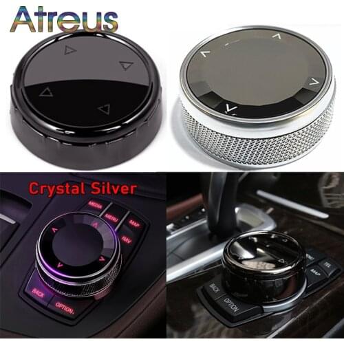 1set Crystal/Ceramics Car Multi Media Knob Cover Multimedia Button Knob Cover For Mini Cooper Accessories F55 F56 F54 F57 F60