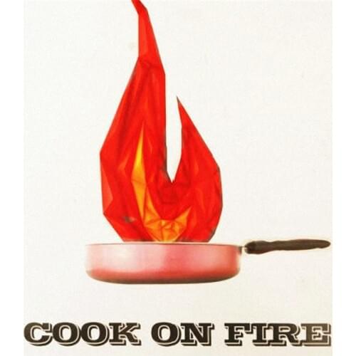 Cook On Fire - stage Magic Tricks Wok out of the pigeon Magic Close Up mentalism Magic Props 81357